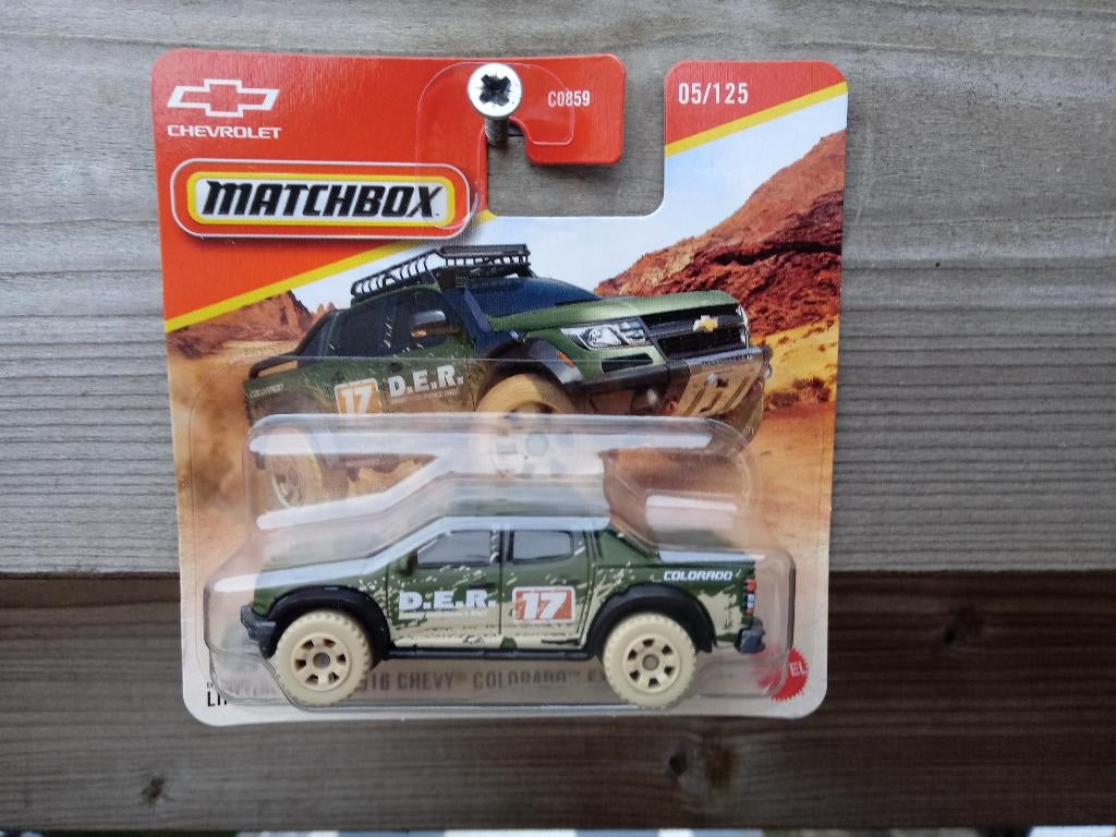 Chevrolet Colorado Extreme '16 Matchbox, Hobby en Vrije tijd, Modelauto's | Overige schalen, Nieuw, Auto, Ophalen