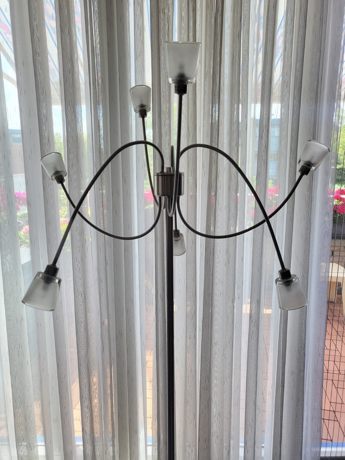 Staande lamp en 2 wandlampen met dimmers, G4 fitting, Huis en Inrichting, Lampen | Vloerlampen, Ophalen of Verzenden, 150 tot 200 cm