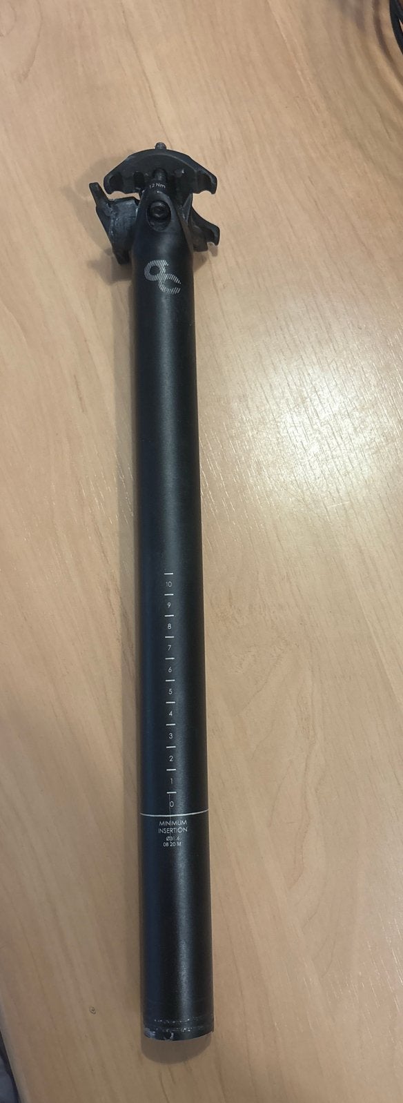 Orbea Oiz zadelpen 31,6 mm aluminium, Ophalen of Verzenden, Zo goed als nieuw, Mountainbike, Zadel