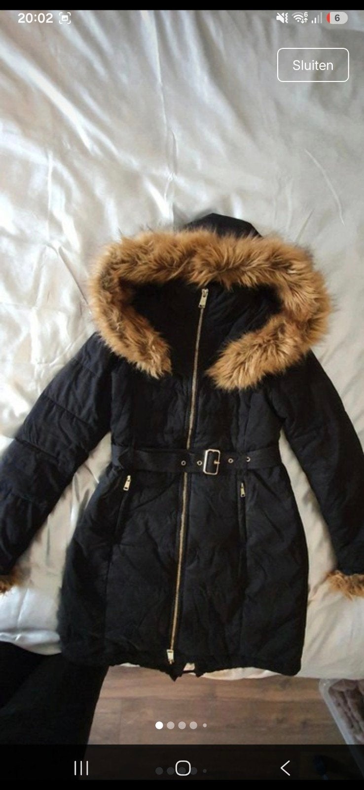 guess winterjas, Ophalen of Verzenden, Zo goed als nieuw, Zwart
