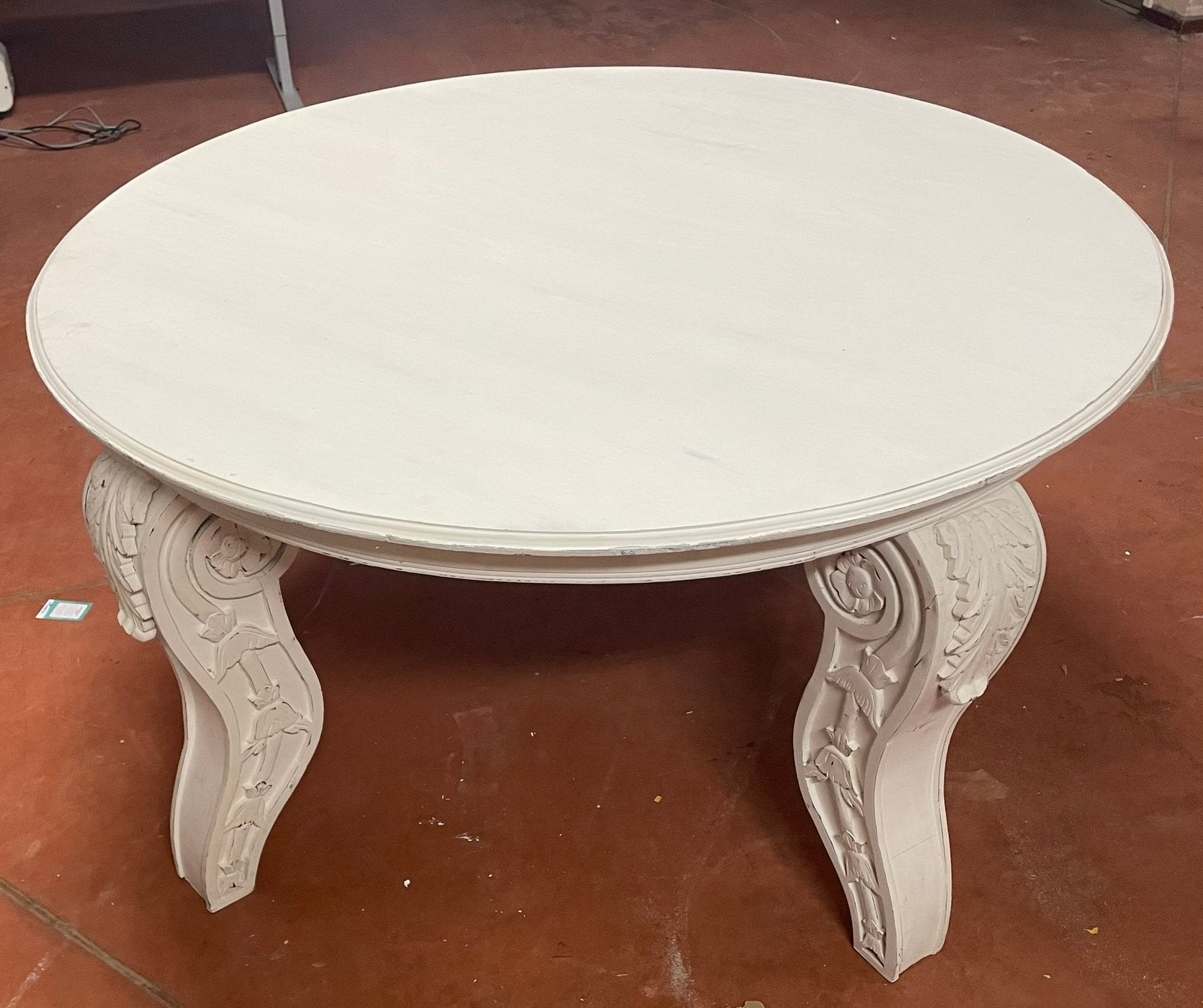 LODSH brocante tafel rond 140 cm, Huis en Inrichting, Ophalen, Gebruikt, Rond, Brocante