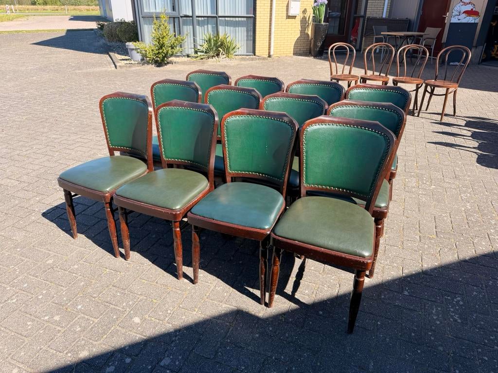 Antieke cafe stoelen mancave kroeg bar toog retro vintage, Ophalen of Verzenden