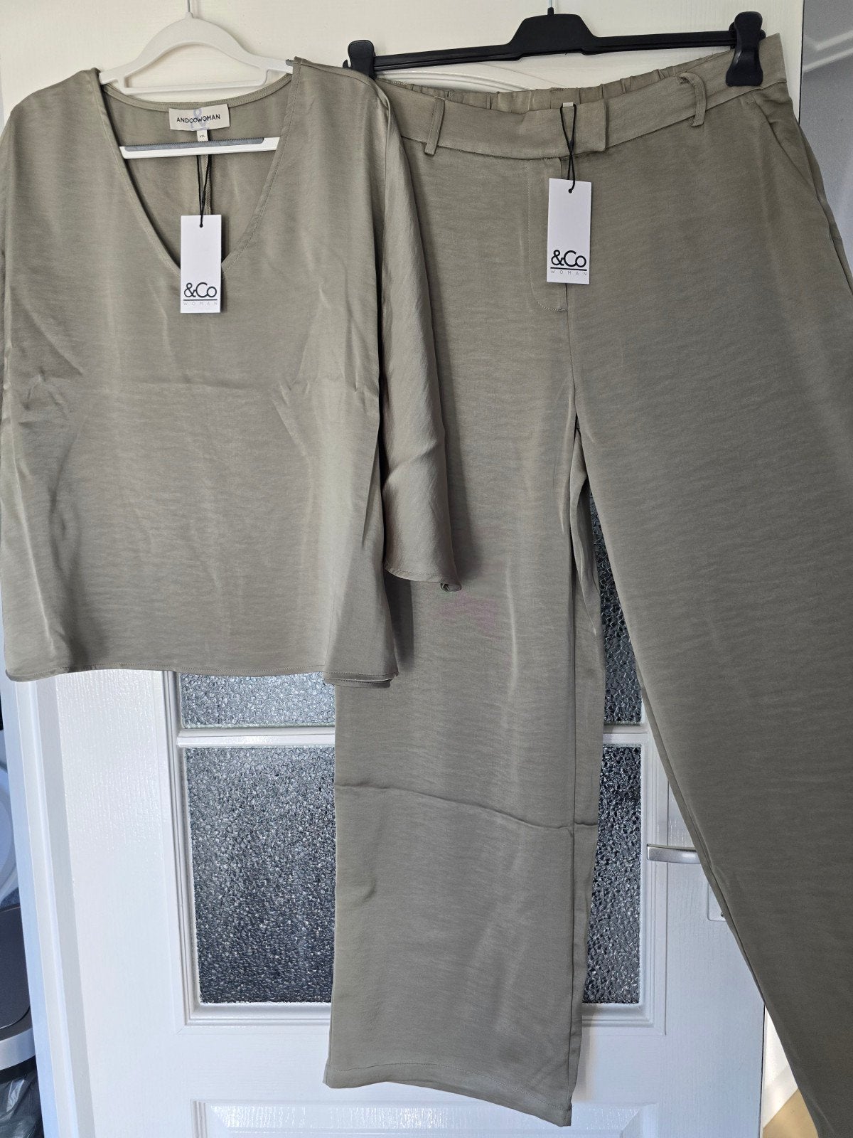 nieuw &co woman andcowoman and cowoman xxl khaki glans, Kleding | Dames, Maat 46/48 (XL) of groter, Nieuw, Ophalen of Verzenden