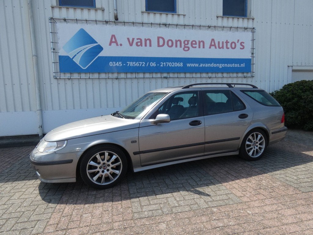 Saab 9-5 2.3 TURBO AERO LPG G3 AUTOMAAT,Schuifdak.4-6-27, 4 cilinders, 2290 cc, 93 €/maand, Te koop