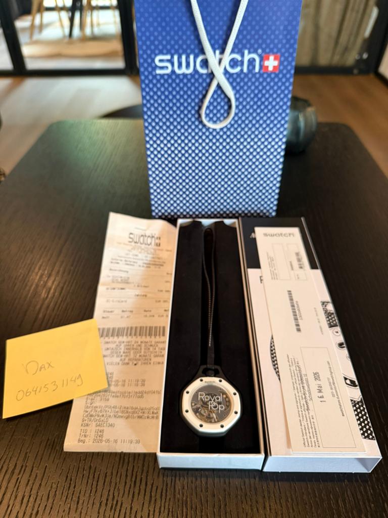 Swatch x Audemars Piguet AP Royal Pop - Ocho Nero, Overige materialen, Zakhorloge, Swatch, Nieuw
