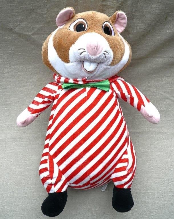 Albert Heijn Hamster in rood / wit zuurstok outfit. 41 cm., Ophalen of Verzenden, Zo goed als nieuw, Overige typen, Albert Heijn