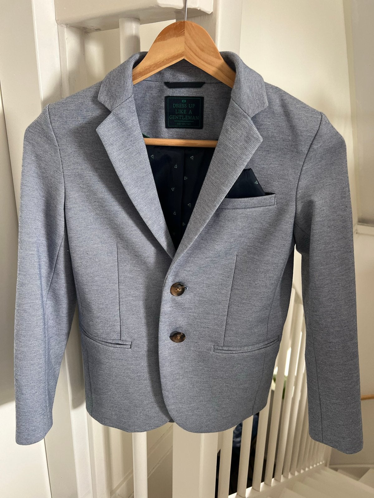 Nette jongens blazer/colbert maat 134/140 - WE, Ophalen, Zo goed als nieuw, Jongen, Overige typen