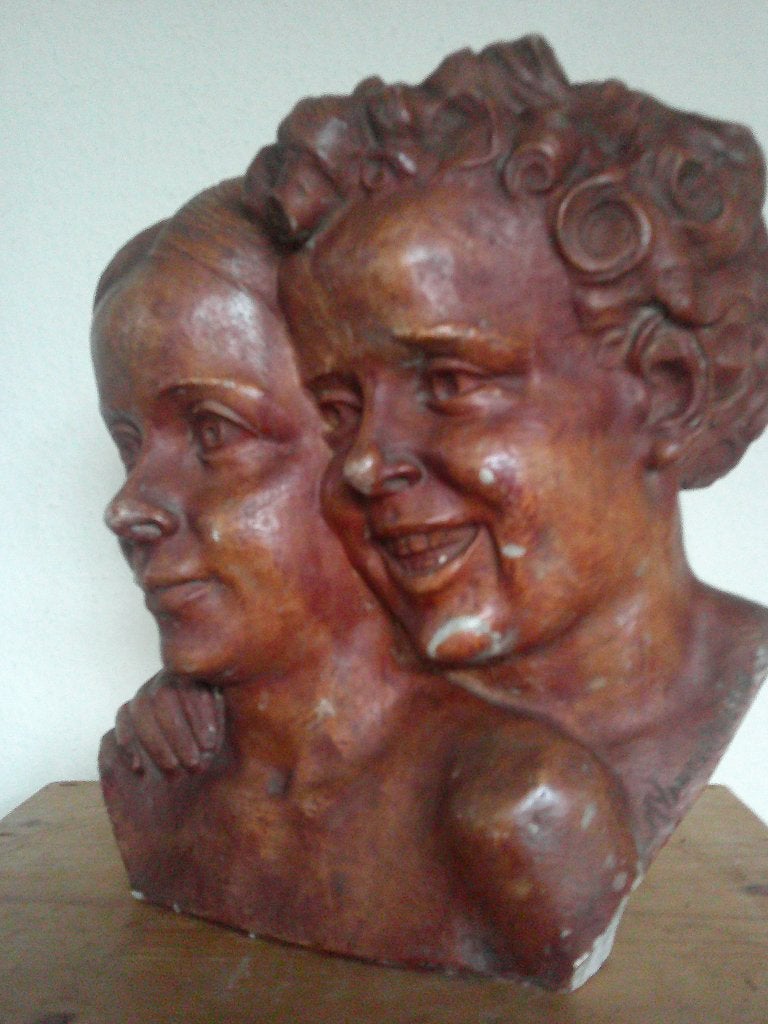 BROER EN ZUS ,JAREN 50.GESIGNEERD., Ophalen of Verzenden