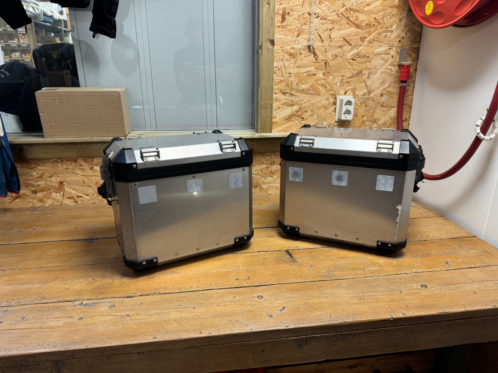 Originele BMW aluminium zijkoffers R1200GS, Motoren, Ophalen, Gebruikt