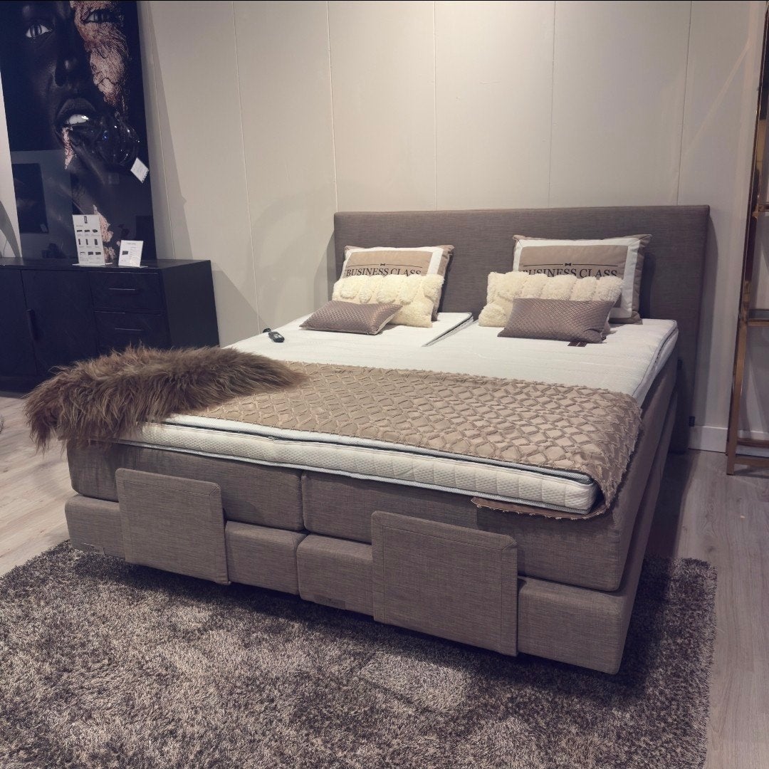 Caresse elektrische boxspring 180x200cm, Ophalen, Tweepersoons