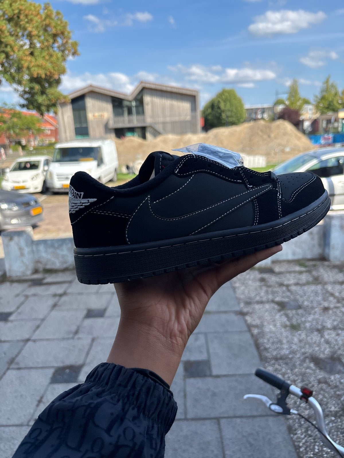 Nike Air Jordan 1 Low OG SP Travis Scott Black Phantom, Ophalen of Verzenden, Nieuw, Zwart, Sneakers of Gympen