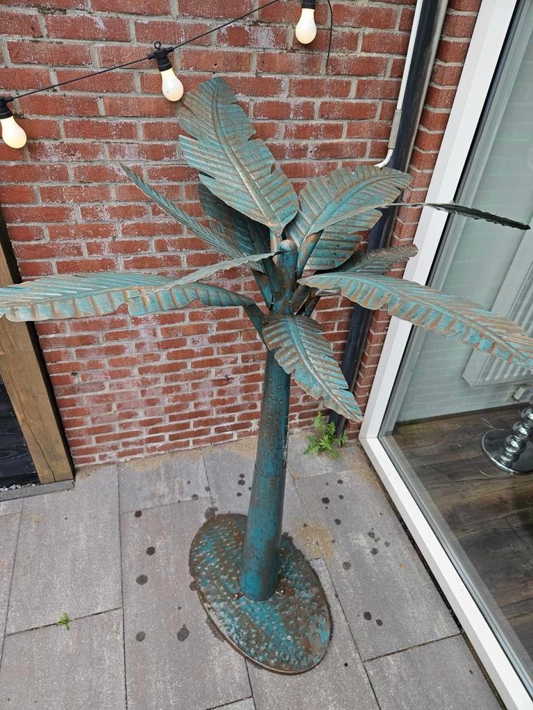 Nieuw! Grote ijzeren bananenboom - 162cm - binnen of buiten, Ophalen, Gebruikt, Metaal, Overige typen