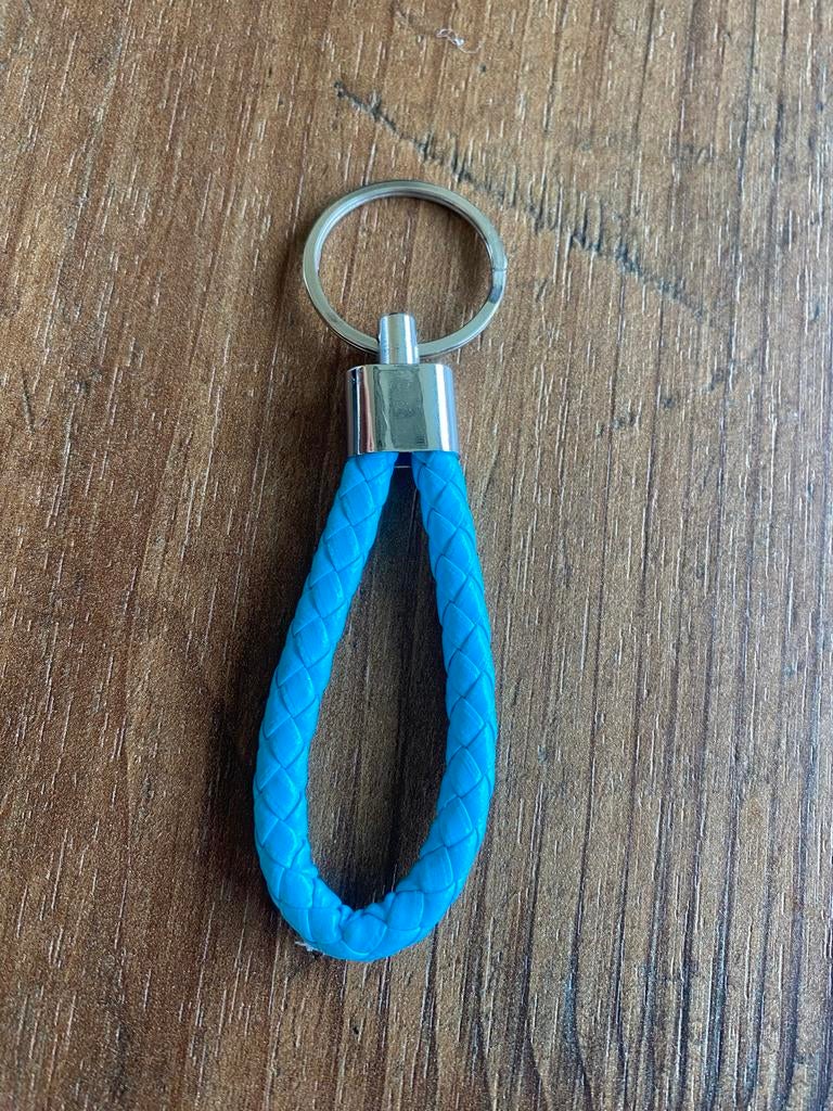 Sleutelhanger - Blauw Gevlochten, Ophalen of Verzenden, Nieuw, Merk