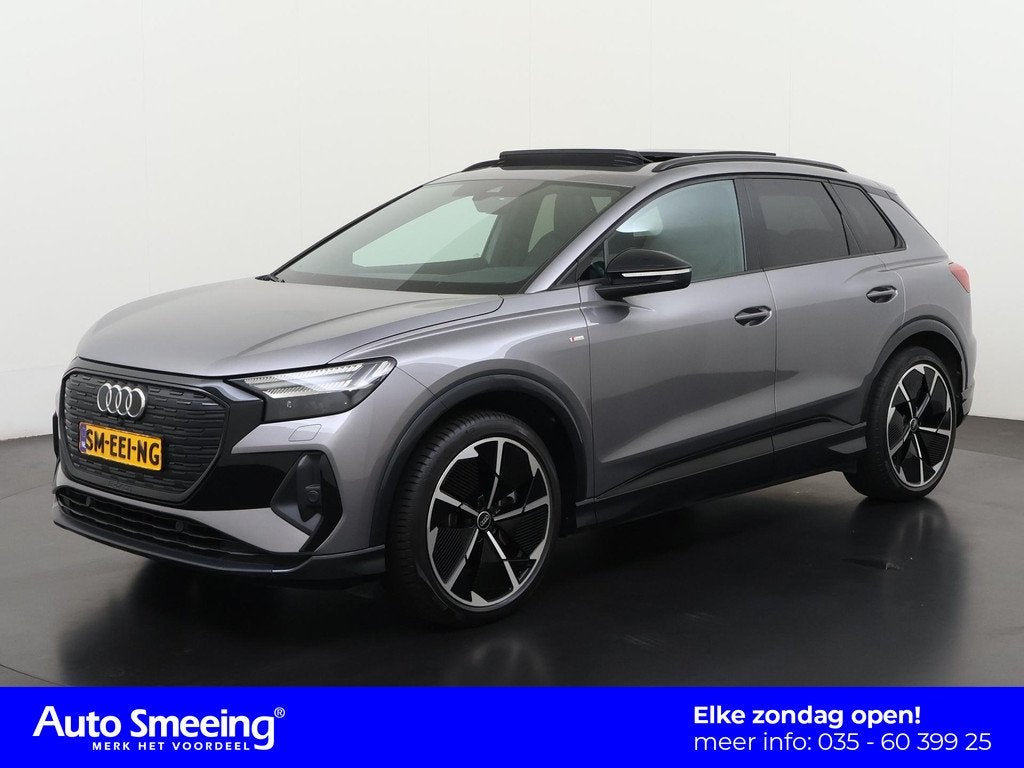 Audi Q4 e-tron 40 S-Line Shadow Look 77 kWh | SOH 94% | Pano, Auto's, Audi, Automaat, 12 maanden, Achterwielaandrijving, Gebruikt