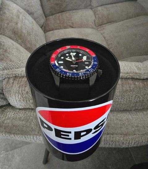 Seiko 5 Sports Pepsi - Special edition (Pepsi Zero), Ophalen, Staal, Polshorloge, Nieuw