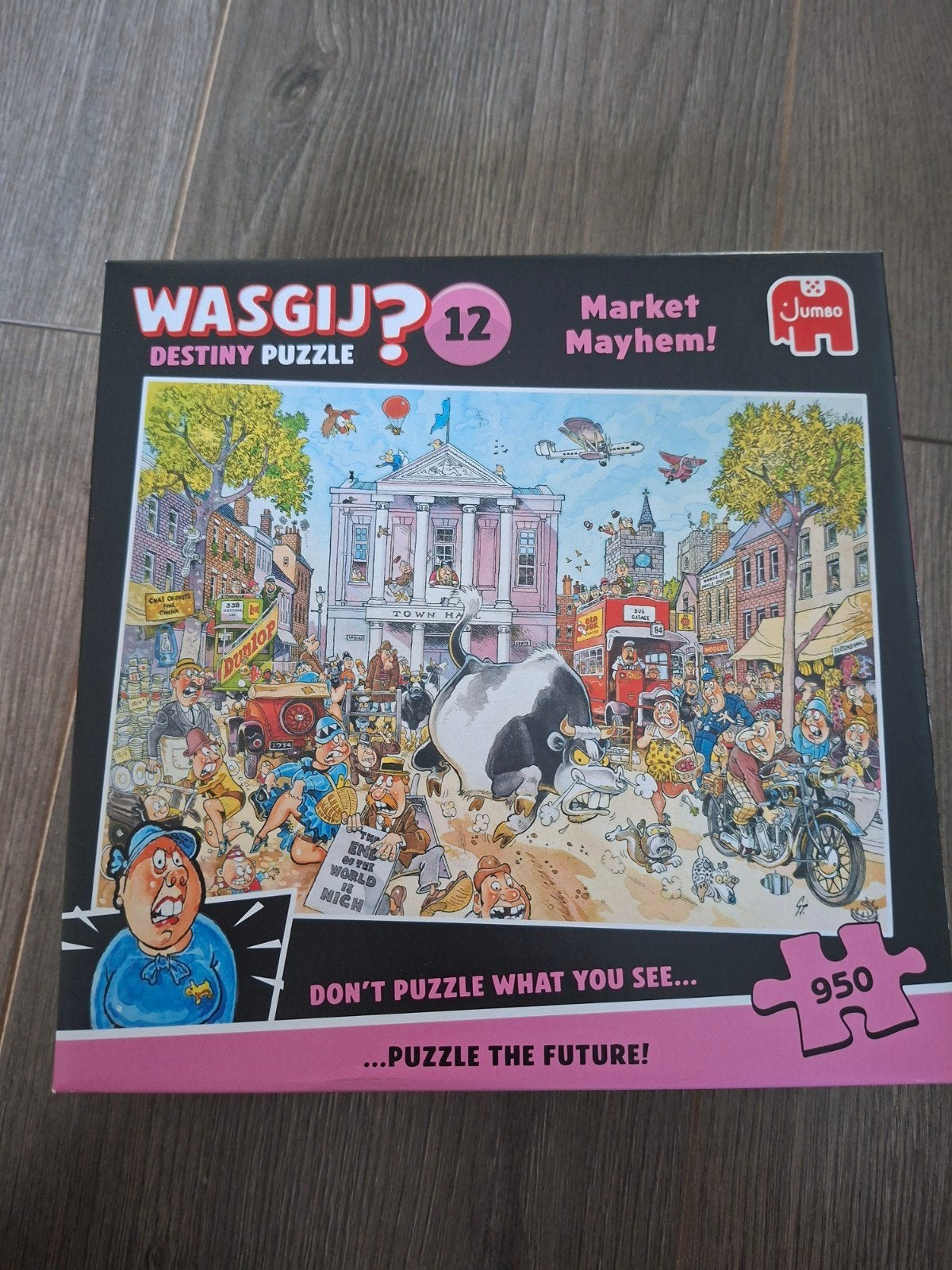Wasgij? Destiny 12: Market Mayhem! Legpuzzel 950 stukjes, Ophalen of Verzenden, 500 t/m 1500 stukjes, Zo goed als nieuw, Legpuzzel