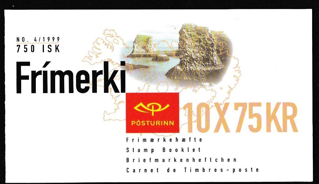 nr.109 - CEPT boekje IJsland 1999, Ophalen of Verzenden, Overige landen, Postfris