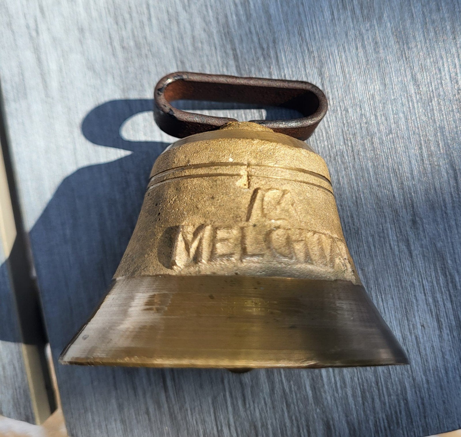 Vintage Zwitserse Koebel - Gegoten Messing, Ophalen of Verzenden