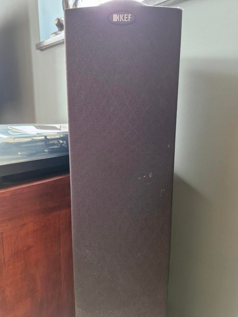 Set van twee KEF IQ50 vloerstaande speakers, Audio, Tv en Foto, Gebruikt, 60 tot 120 watt, Front, Rear of Stereo speakers, Ophalen