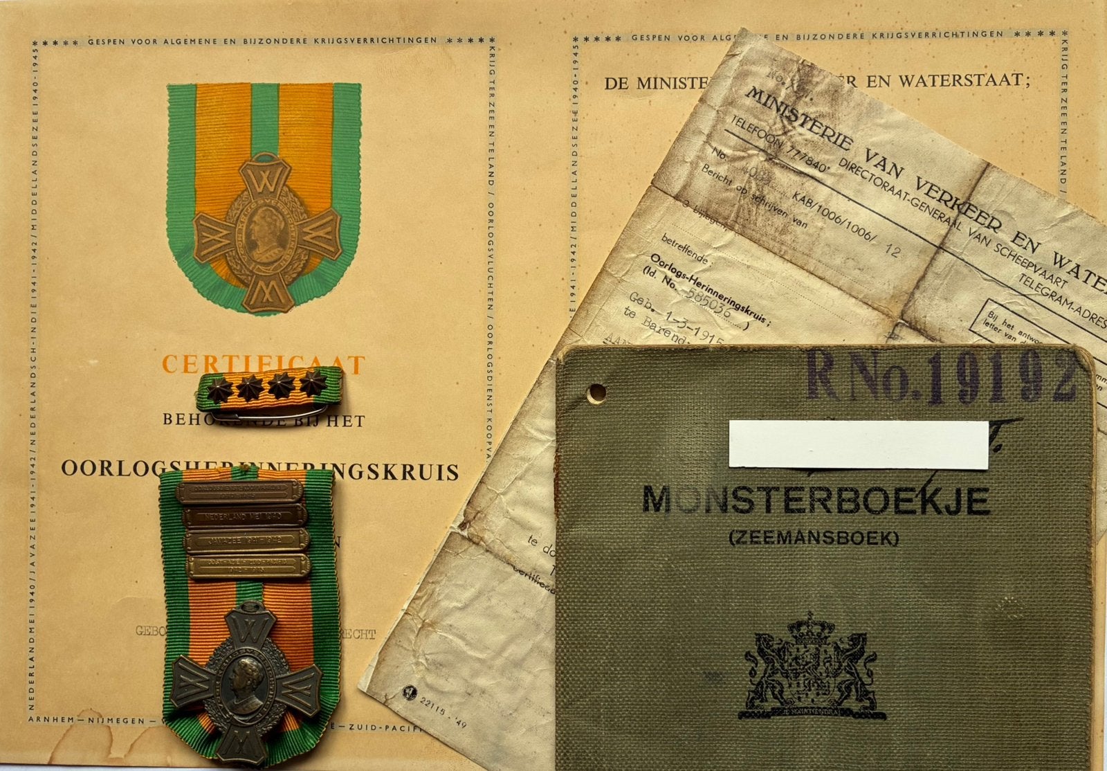 Medaille, oorkonde, koopvaardij, Verzenden, Overige soorten, Nederland, Lintje, Medaille of Wings