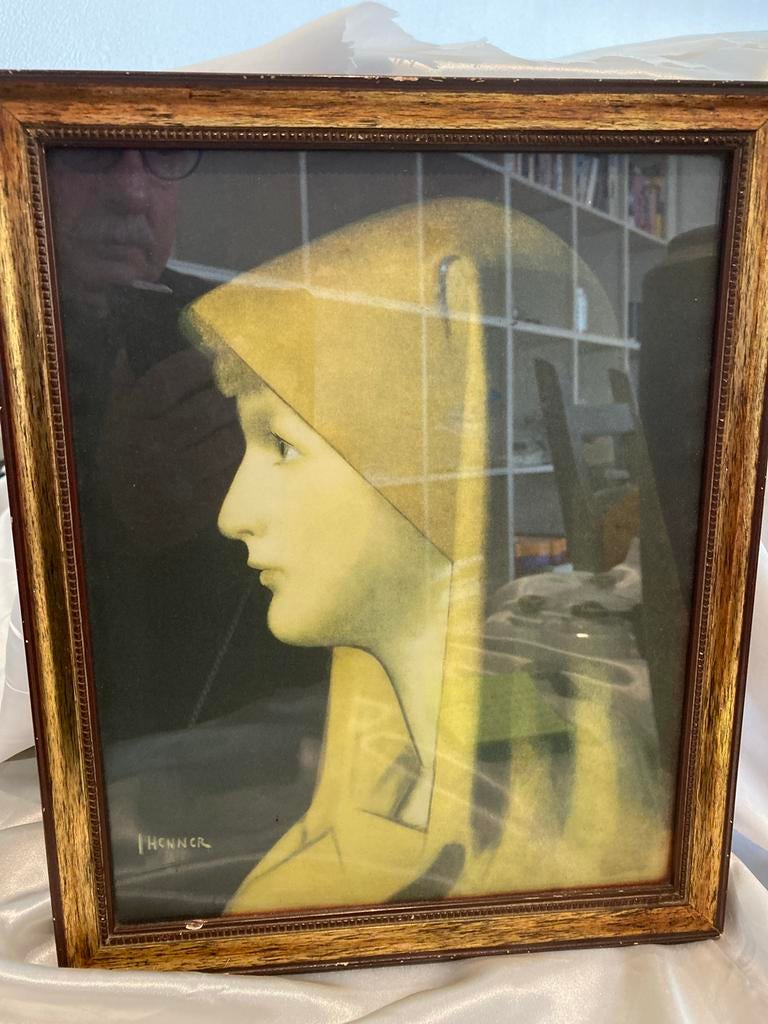 Prent Sint Fabiola reproductie J J Henner, Ophalen of Verzenden, Voor 1940, Gebruikt