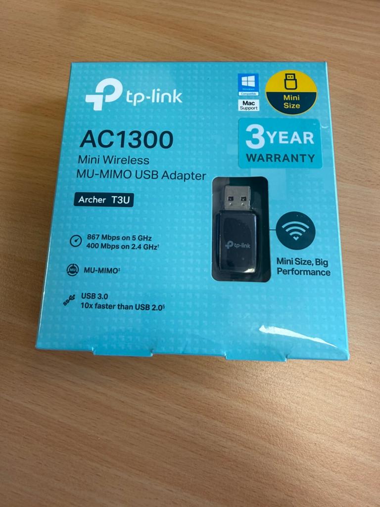 TP-Link Archer T3U AC1300 USB Adapter nieuw, Computers en Software, Netwerkkaarten, Ophalen of Verzenden, Nieuw, TP-Link