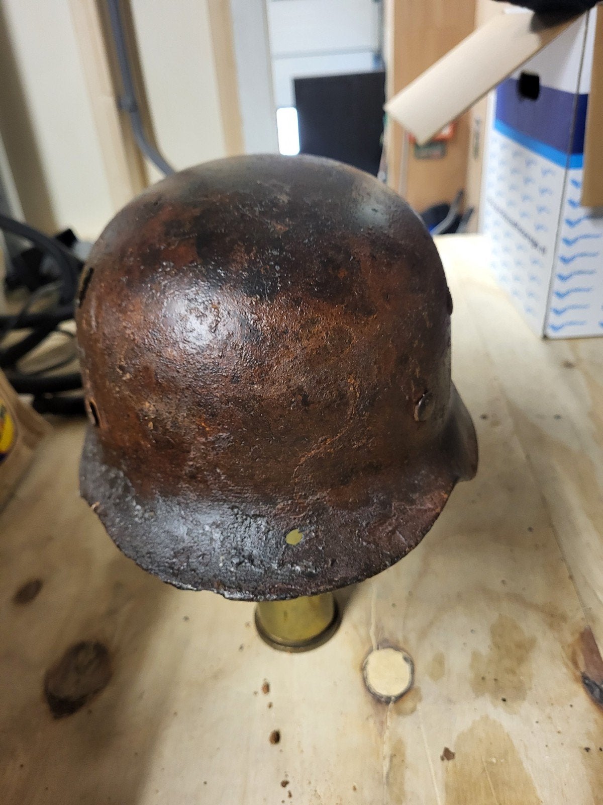 Te koop Duitse helm schaal, Ophalen of Verzenden, Duitsland, Helm of Baret