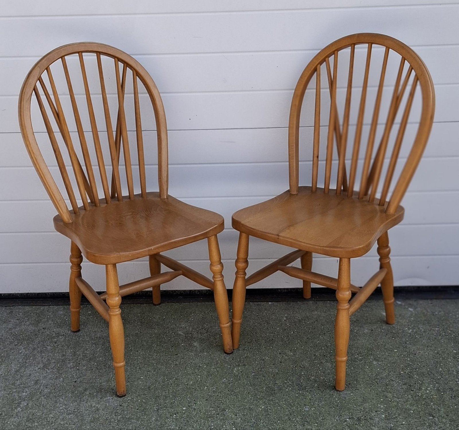 8 x Oirschot spijlenstoelen cafe stoelen hout Vintage bistro, Bruin, Ophalen of Verzenden, Zo goed als nieuw, Vijf, Zes of meer stoelen