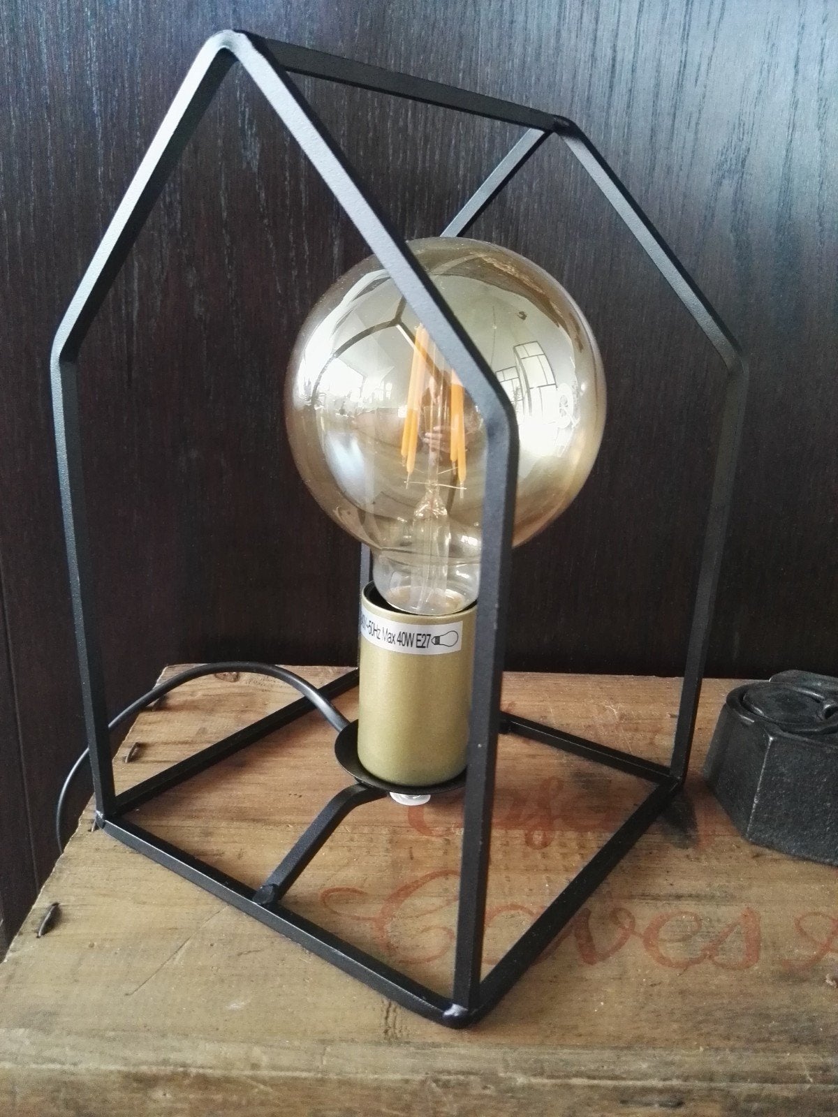 Set House Tafellampen met Zandkleurige Bol LED Lampen, Ophalen of Verzenden, Nieuw
