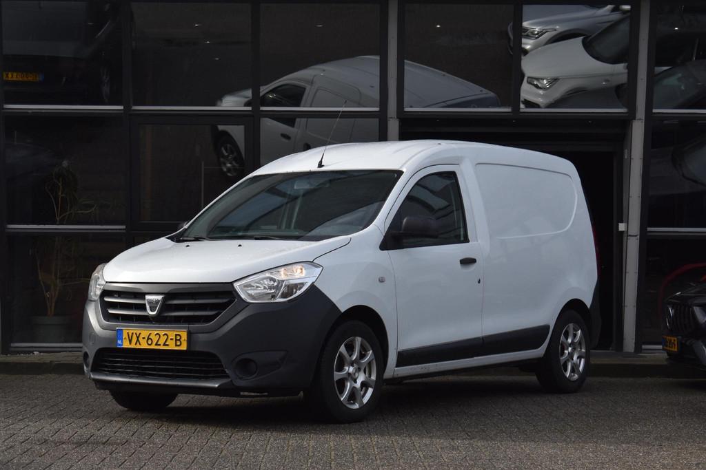 Dacia Dokker 1.5 dCi 75 Ambiance Airco, Auto's, Euro 5, Stof, 4 cilinders, Wit