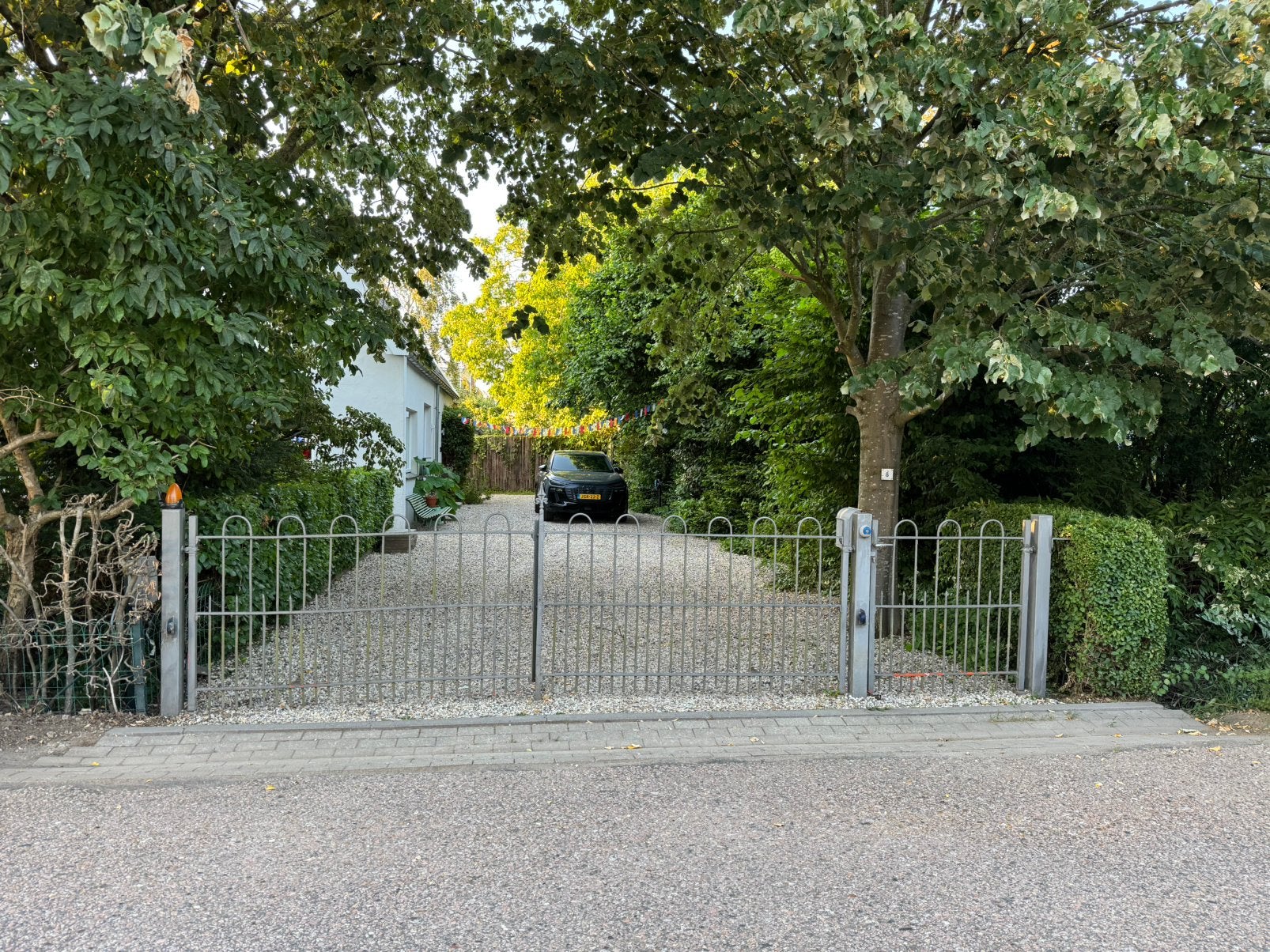 IJzeren tuinhek, Tuin en Terras, Ophalen, Zo goed als nieuw, IJzer, Sierhekwerk