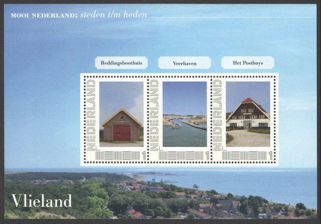 Mooi Nederland Steden t/m Heden: Vlieland 3, Ophalen of Verzenden, Na 1940, Postfris