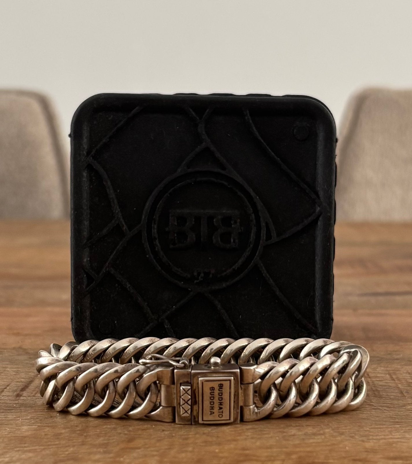 Buddha to Buddha zilveren armband 925 met originele box, Ophalen, Gebruikt, Zilver, Overige merken