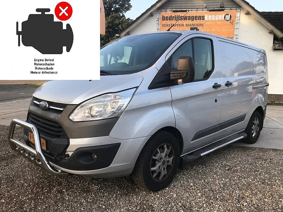 Ford Transit Custom 270 2.0 TDCI 96 kW Euro 6 Motorschade L1, 1995 cc, Overige carrosserieën, Ford, Zilver of Grijs