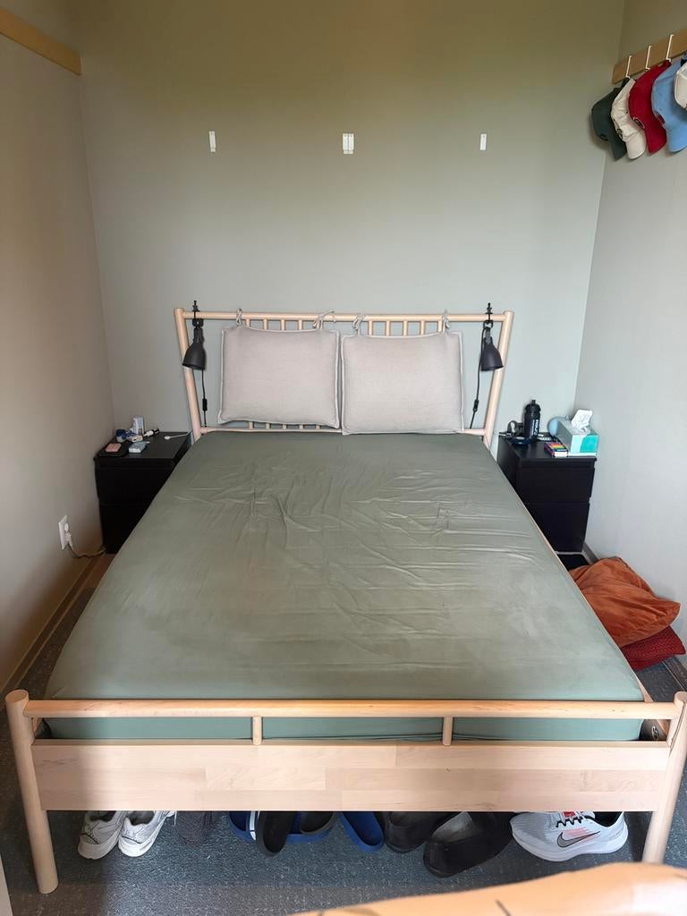 Bed Frame 140x200, Ophalen, Tweepersoons, 140 cm, Zo goed als nieuw