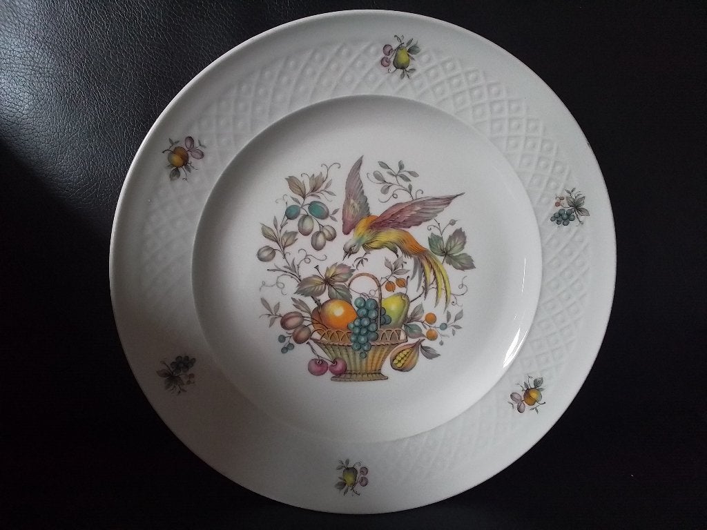 Vintage Serveerschaal Paradijsvogel Seltmann Weiden Bavaria, Verzamelen, Ophalen of Verzenden, Gebruikt, Porselein, Kop en/of schotel