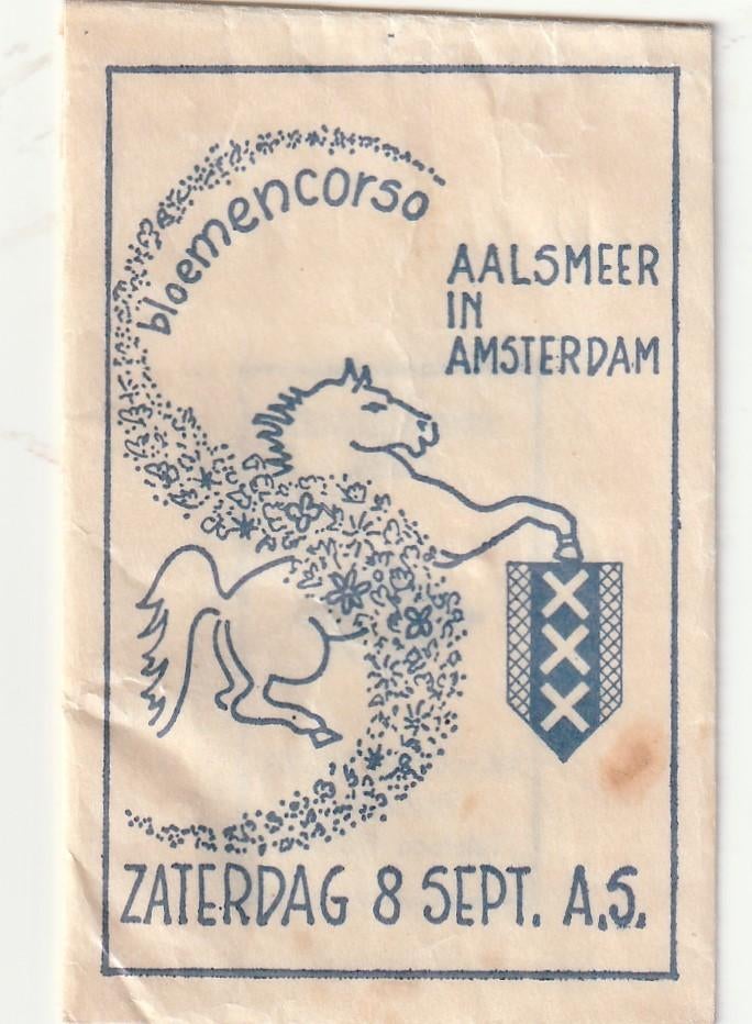 Suikerzakje #1488 : Bloemencorso Aalsmeer, Verzenden, Nederland