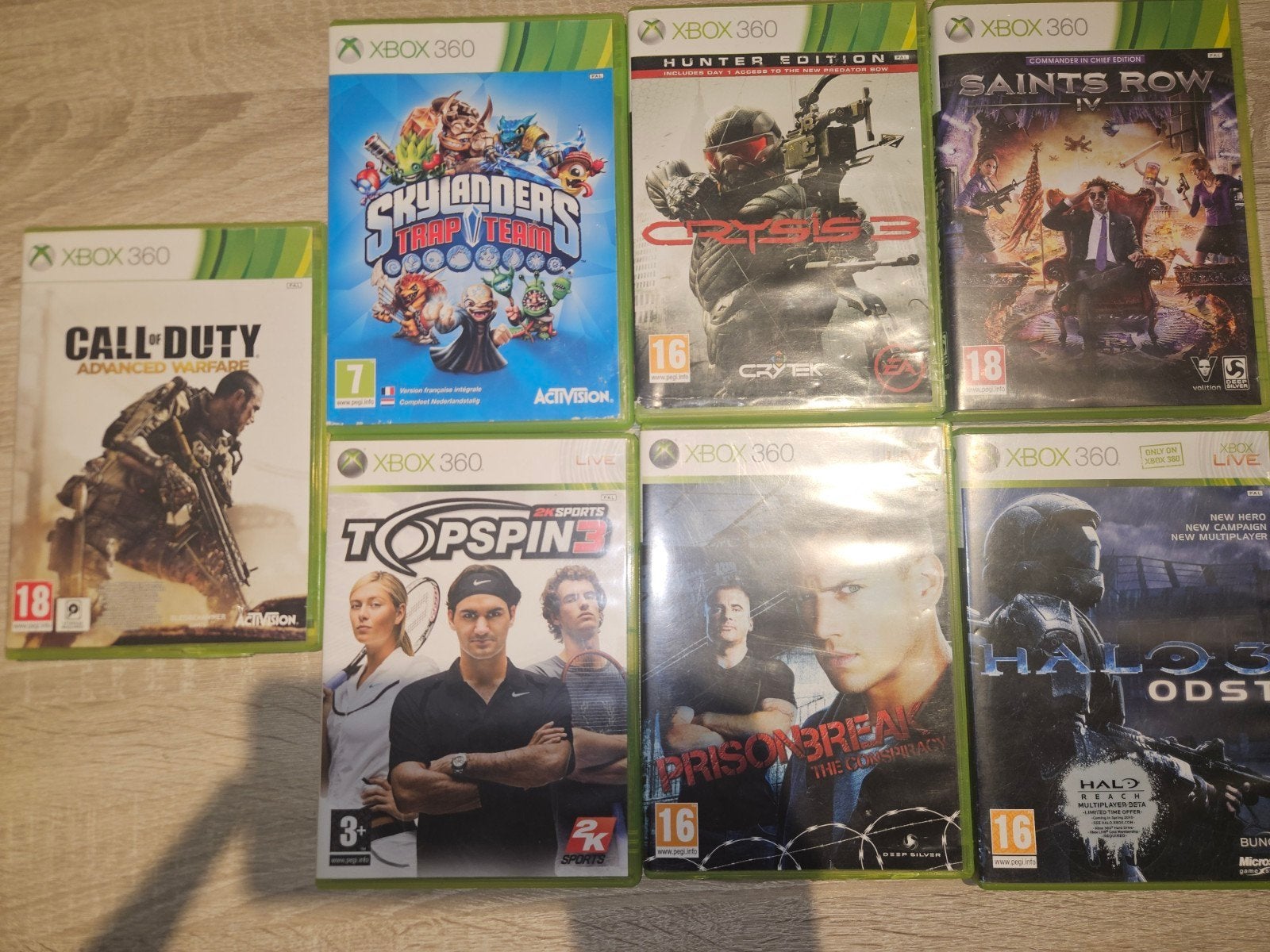 7 Xbox 360 games, Spelcomputers en Games, Avontuur en Actie, Gebruikt, 2 spelers, Ophalen of Verzenden