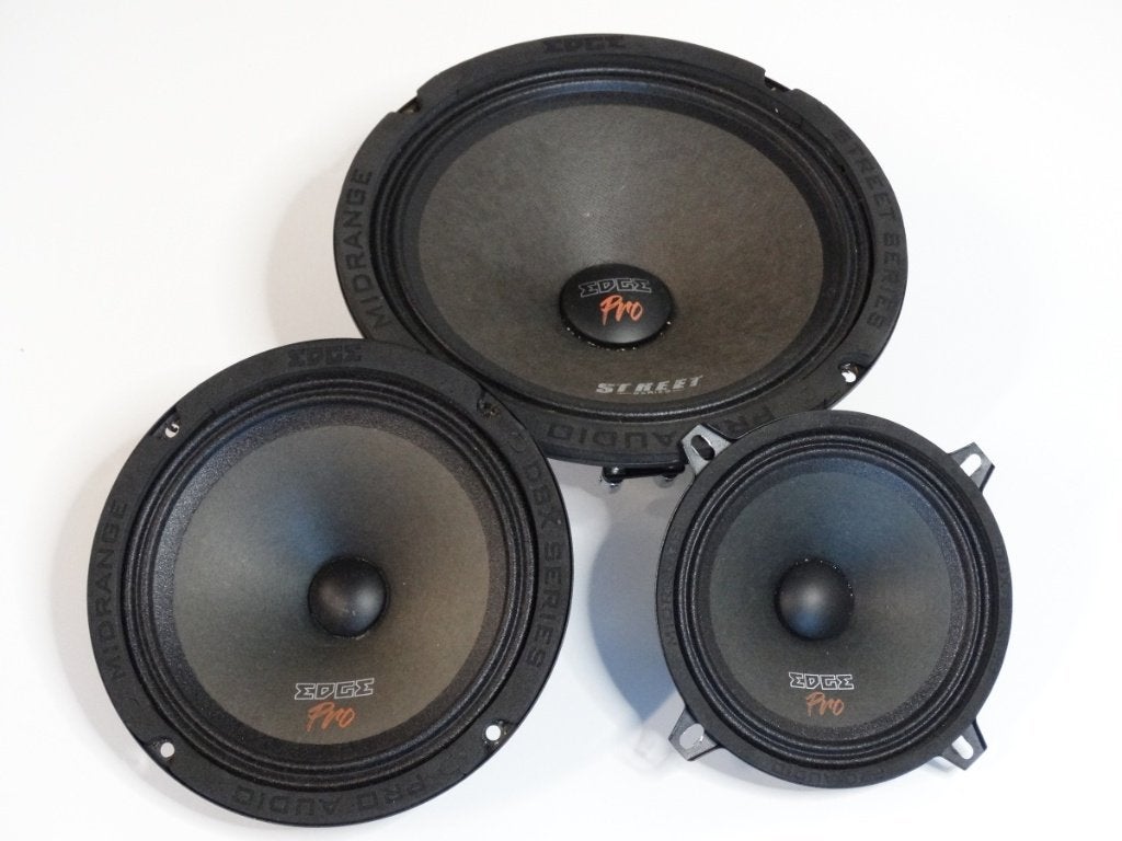 3x EDGE Midrange Speaker 13cm / 16,5cm en 20cm, ., Ophalen of Verzenden, Zo goed als nieuw, .