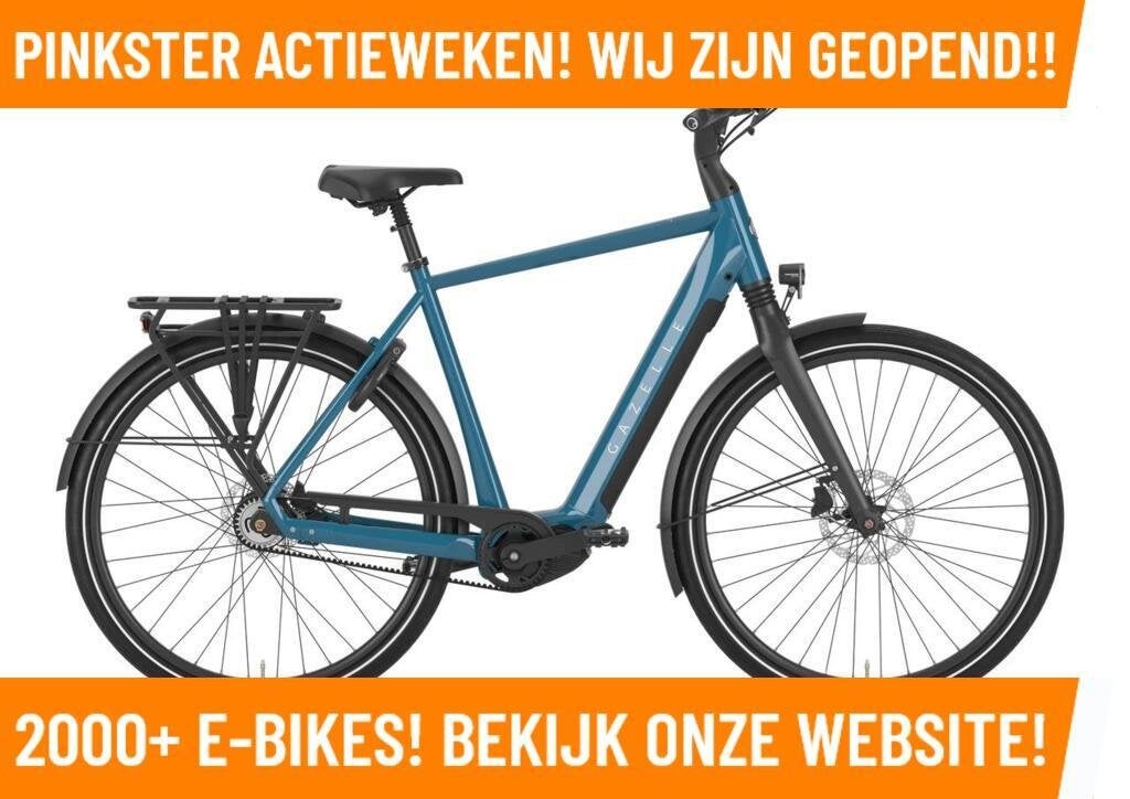 Gazelle Chamonix C5 HMS Elektrische fiets met midden motor!, Gazelle, Ophalen of Verzenden, Zo goed als nieuw, 50 km per accu of meer