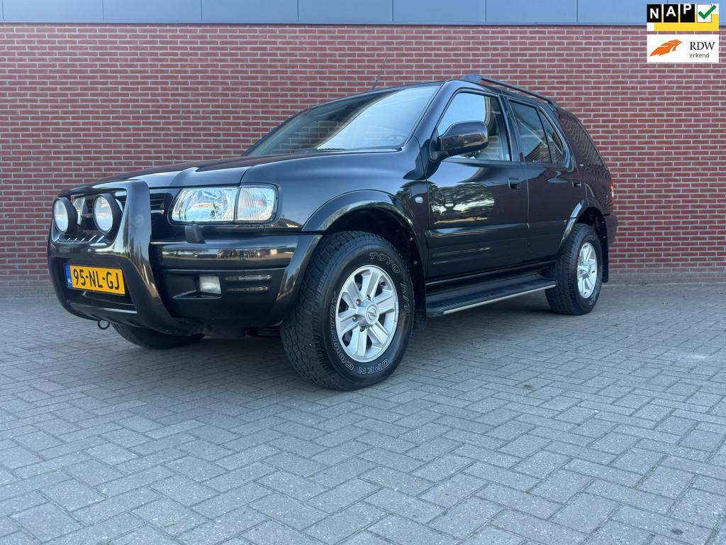 Opel Frontera 3.2 MV6 Olympus 4x4 / Nap / Airco / Trekhaak /, Gebruikt, 2800 kg, Zwart, Origineel Nederlands