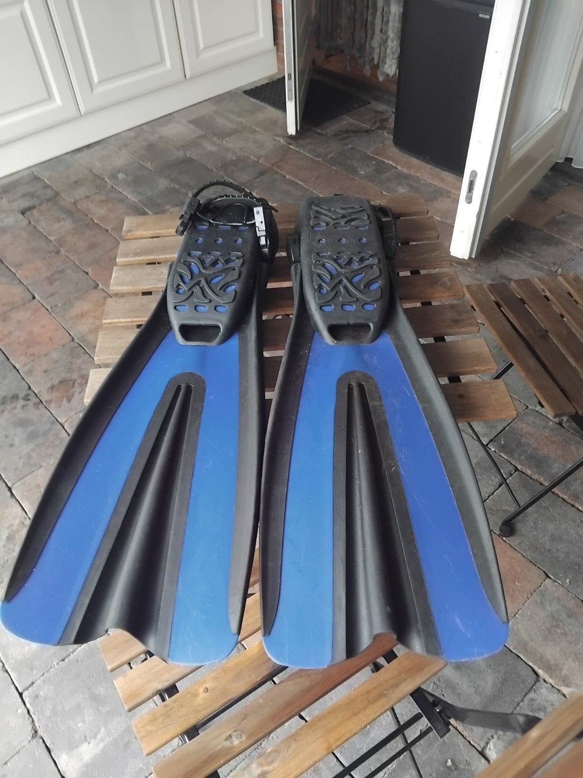 B-SQUARE Watersports Duikvliezen - Blauw/Zwart, Ophalen of Verzenden, Gebruikt, Zwem- of Duikvliezen