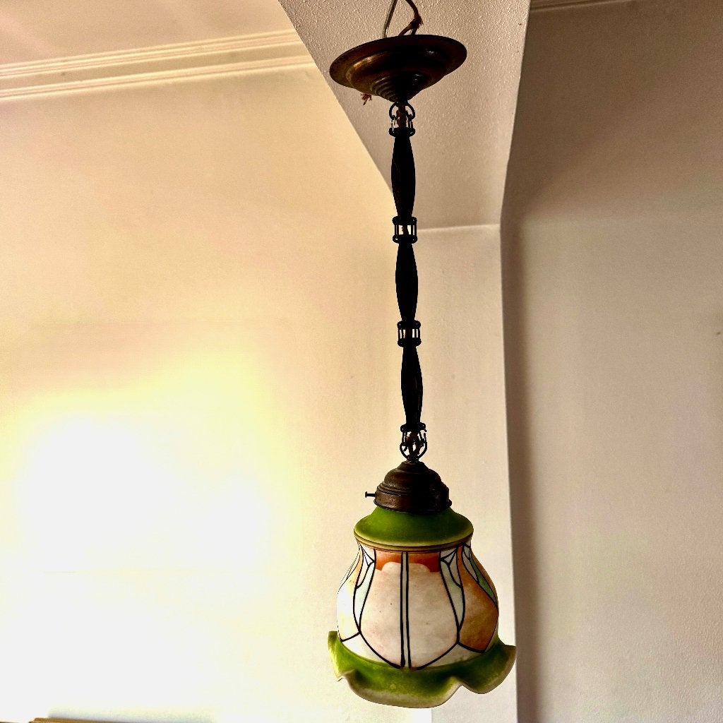 Amsterdamse school Art deco hanglamp (je), Ophalen of Verzenden