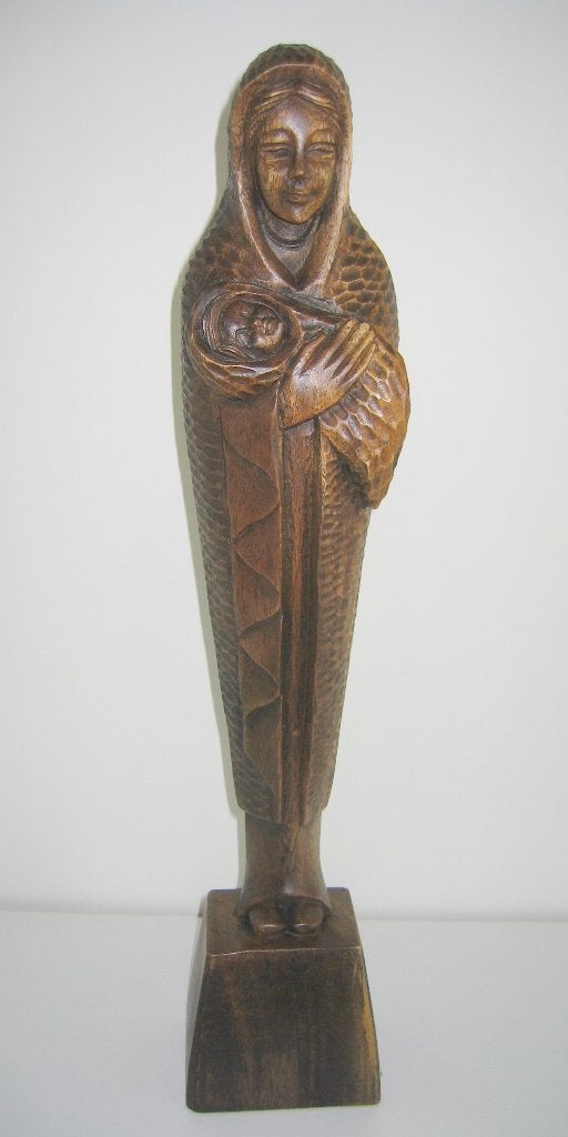 Houten Lieve Vrouwbeeld uit de Filippijnen  -  4054, Ophalen
