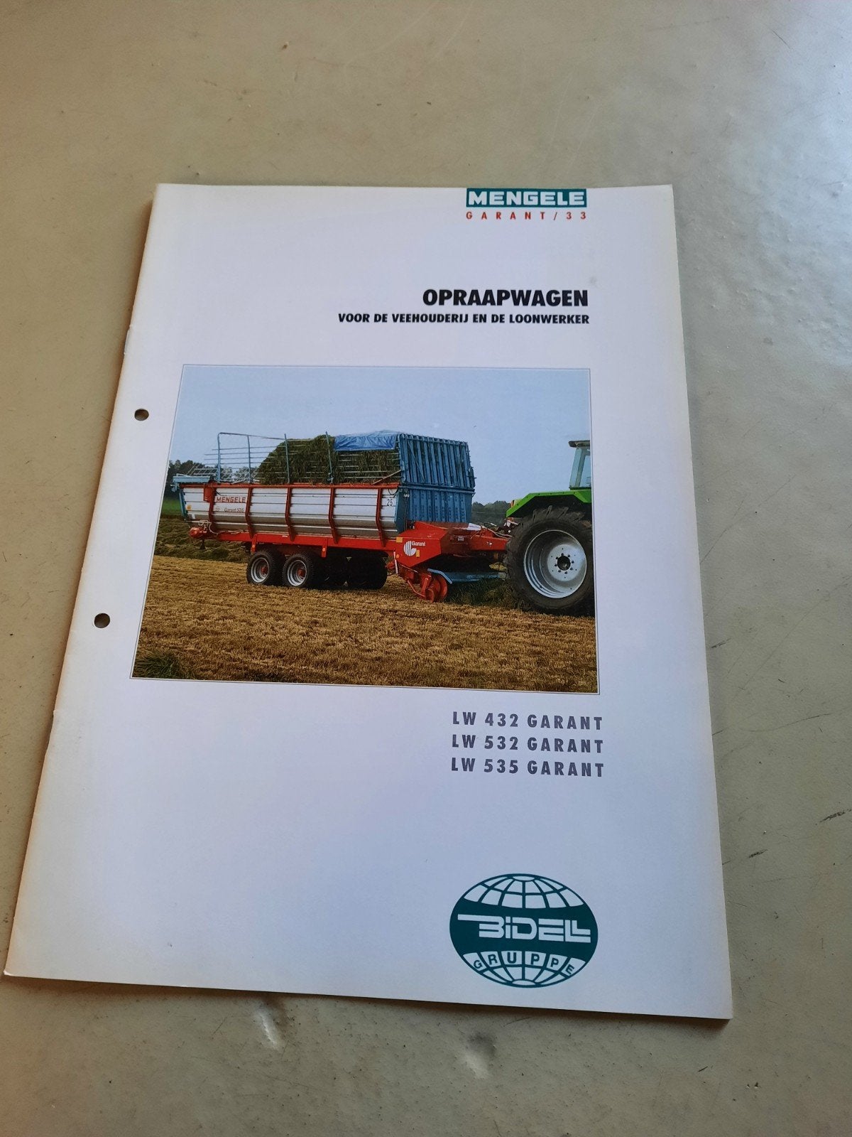Originele Mengele Opraapwagen Folder - LW 432, 532, 535, Boeken, Ophalen of Verzenden, Zo goed als nieuw
