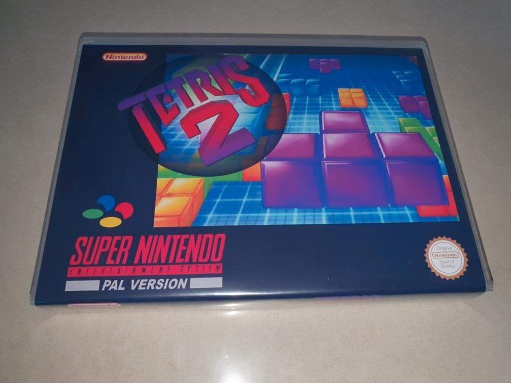 Tetris 2 SNES Game Case, Puzzel en Educatief, Verzenden, 1 speler, Zo goed als nieuw