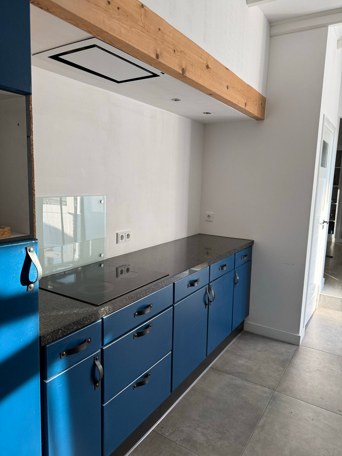 Keuken met Granieten Blad, Huis en Inrichting, Keuken | Complete keukens, Ophalen, Gebruikt, Blauw, Graniet of Steen