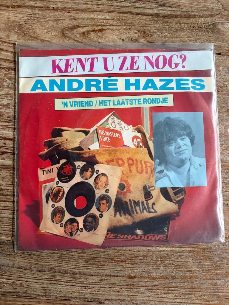 André Hazes - 'N Vriend / Het Laatste Rondje vinyl single, Ophalen of Verzenden, Gebruikt, 7 inch, Levenslied of Smartlap