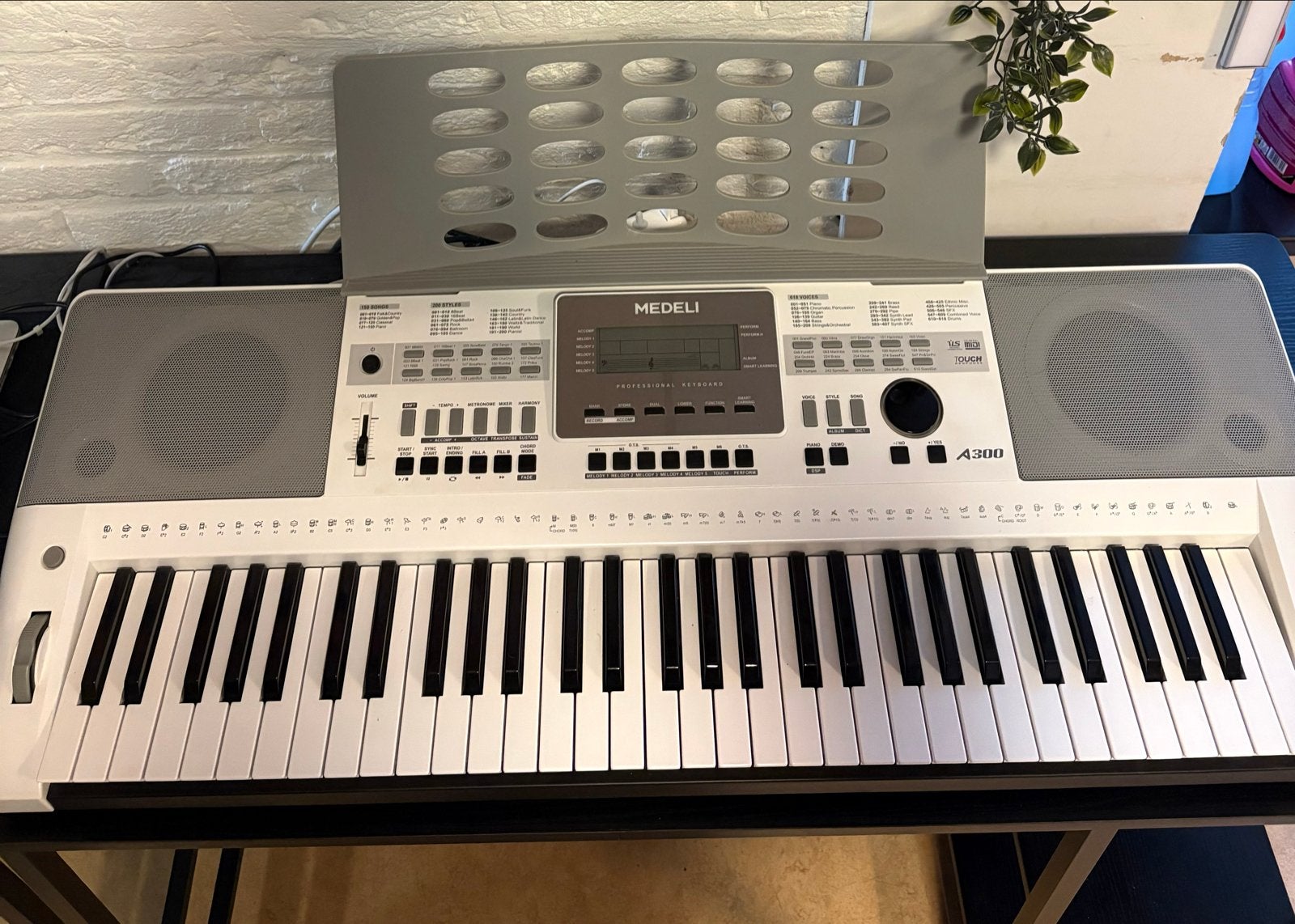 Medeli A300 Keyboard, Ophalen, 61 toetsen, Zo goed als nieuw, Aanslaggevoelig