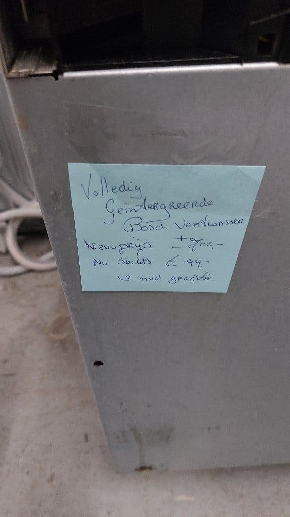 199 Volledig geinter Bosch inbouwvaatwasser  Arpe 0635318715, Ophalen, Minder dan 10 liter, Zo goed als nieuw, Inbouw